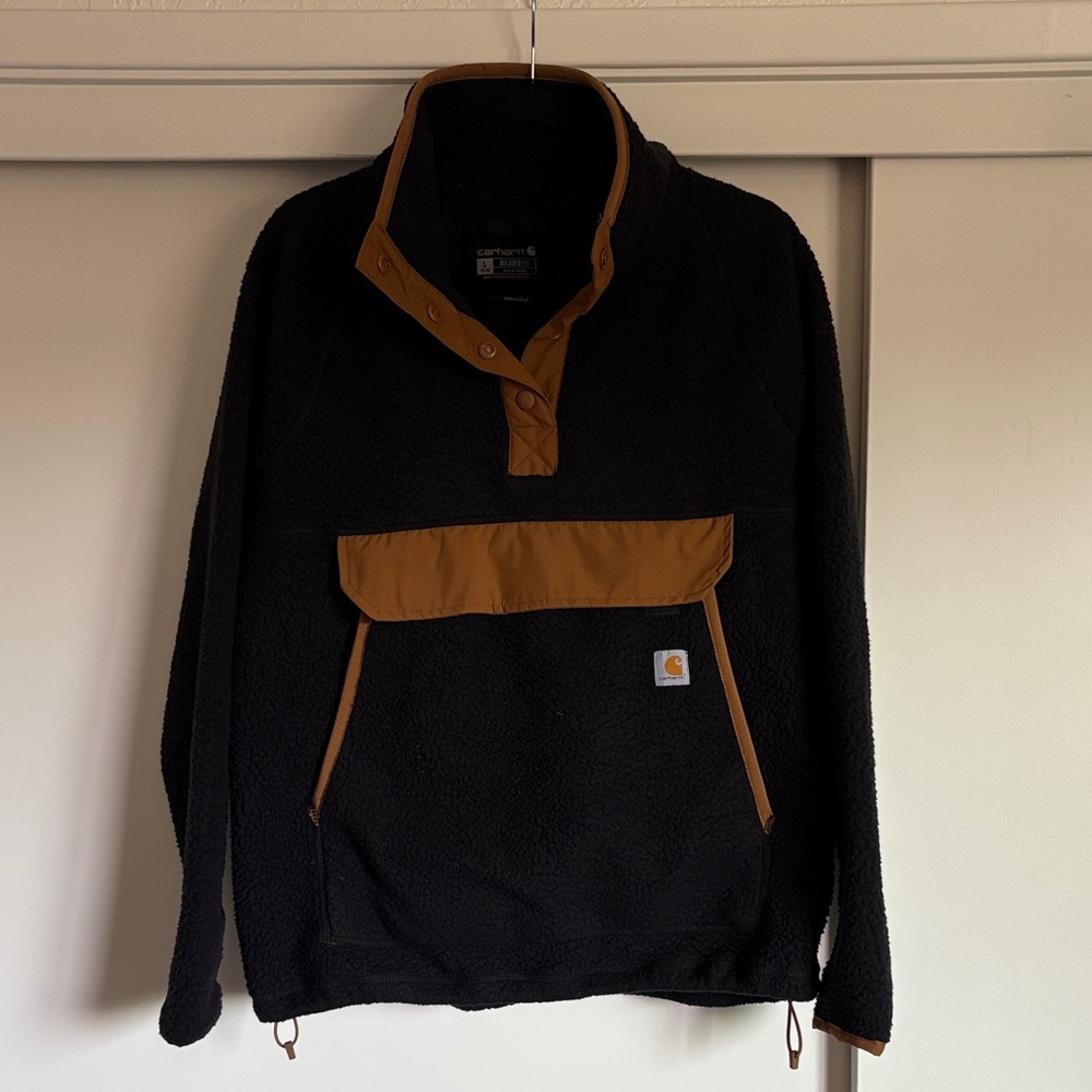 Carhartt Black Fleece with Tan Accents